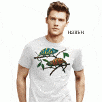 хамелеони- щампа с променящи се цветове соларна тениска